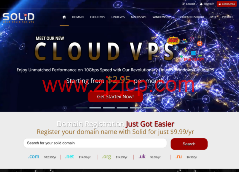 SolidSeoVPS：坦帕机房 vps，1 核/1GB/15G NVMe/500GB@10Gbps 带宽，$10/年