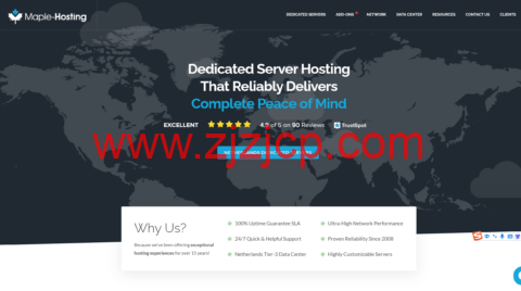#黑五/网一#Maple-Hosting：荷兰服务器存储服务器，AMD Epyc 7313/32GB/8TB SSD/不限流量/1Gbps 带宽，$299/月，无视版权/抗投诉