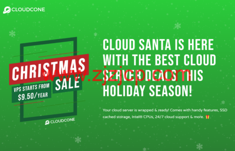 CloudCone：洛杉矶机房，1 核/512MB/30GB/3TB@1Gbps 带宽，$9.5/年