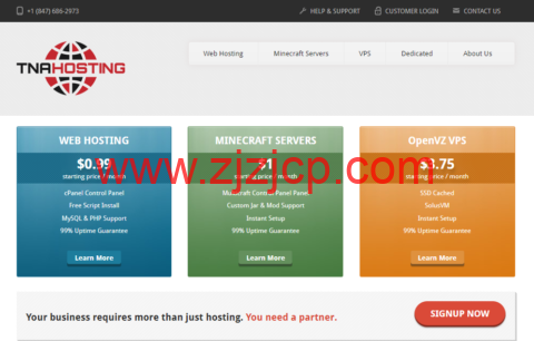 TNAHosting：大硬盘 VPS，4 核/12GB 内存/500GB 存储/15TB 流量/1Gbps 带宽，$4/月起