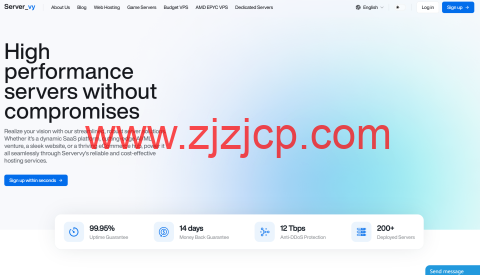 Server_vy：荷兰 VPS，1 核/2GB/10GB SSD/100Mbps 无限流量，€1.5/月