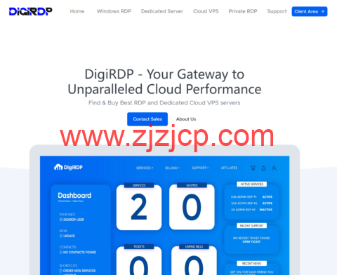 DigiRDP：特价 VPS 主机，年付 15 美元起，可选印度/达拉斯/迈阿密机房