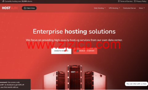 Hostslim：新上爱沙尼亚 VPS，100 GB NVMe SSD，10Gbps 端口不限流量，€60/年