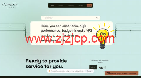 #预售#Faconhost：洛杉矶机房 vps，1 核/2GB/30GB NVMe/2TB@1Gbps，£11.99/年