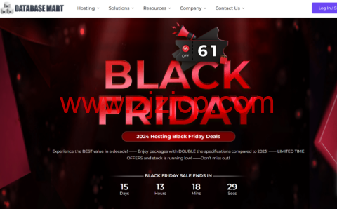#黑五大促#Database Mart：低至 4 折，2 核 4GB 内存 VPS/GPU 独服 $2.99/月起，GPU VPS/GPU 专用服务器 $13/月起，物理专用服务器$29/月起，可免费试用
