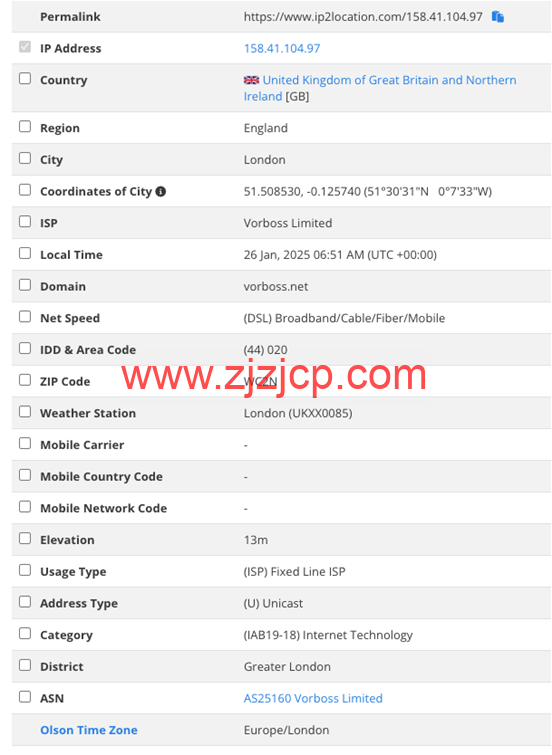 Zorocloud：英国原生双 ISP 家宽/GBPS 超大带宽/tiktok 特别优化