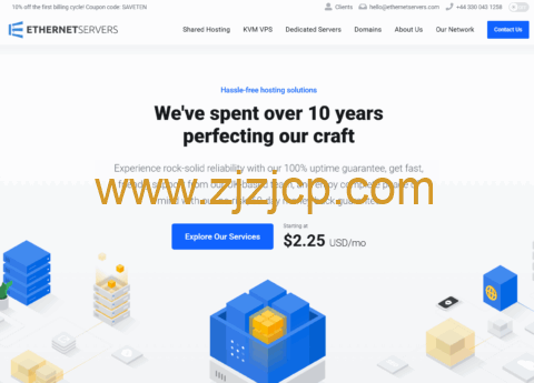 EtherNetservers：1 核/1GB/25G SSD/2TB@10Gbps 带宽，$3/月，可选洛杉矶/新泽西/德国机房