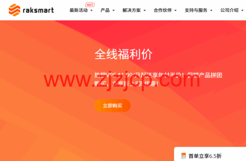 RAKsmart：VPS 主机$1.99/月起，韩国独立服务器首月$39 起，香港站群服务器$169 起