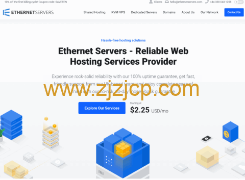 EtherNetservers：AMD EPYC@1 核/1GB/55G SSD/2TB@10Gbps 带宽，$3/月，可选洛杉矶/新泽西/德国机房