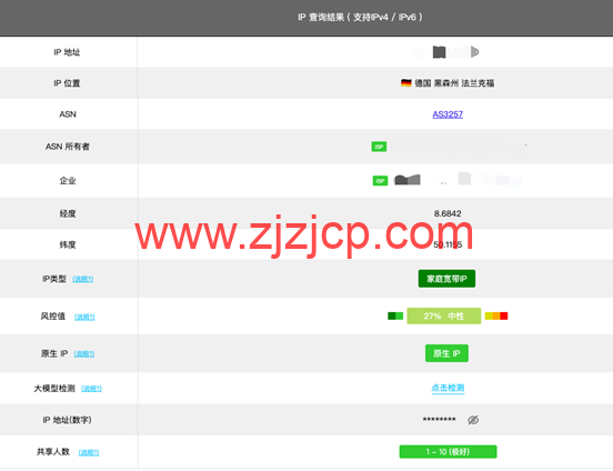 Zorocloud：德国家宽双 ISP 上线，TIKTOK 流量爆炸，主流平台全解锁 · GPT 智商在线，62 元/月起