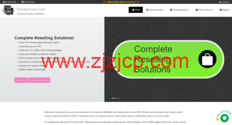 SmokyHosts：美国 vps，1 核/1GB/10G SSD/800GB@1Gbps，$12.95/年，可选纽约/洛杉矶机房