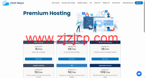 HostMayo：堪萨斯 vps，1 核/1GB/20GB SSD/2TB@10Gbps 带宽，$2.5/月