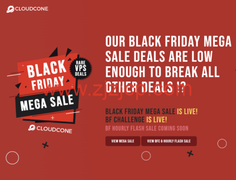 #黑五#CloudCone：美国 VPS 低至$10.59/年起，SC2 云服务器$25/年起，洛杉矶&雷斯顿&圣路易斯机房