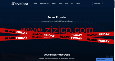 Servarica：加拿大 vps，2 核/8GB/250GB NVMe/8TB@10Gbps 或 250M 不限流量，$5/月