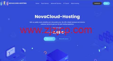 #冬季促销#NovaCloud-Hosting：德国 vps，AMD Ryzen 9 7950X3D@1 核/2GB/20GB NVME/4TB 流量/1Gbps 带宽，€15/年