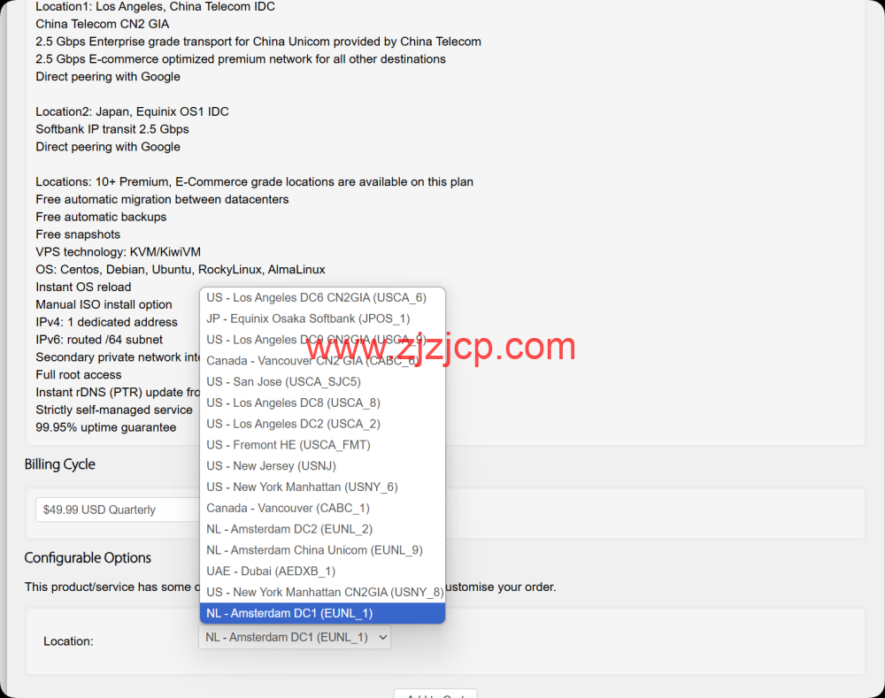 搬瓦工:荷兰 EUNL_1 机房开放 CN2 GIA-E 套餐新购,.99/季度,已有套餐无法迁移,更全面的三网优化/专为欧中直连设计 搬瓦工:荷兰 EUNL_1 机房开放 CN2 GIA-E 套餐新购,.99/季度,已有套餐无法迁移,更全面的三网优化/专为欧中直连设计
