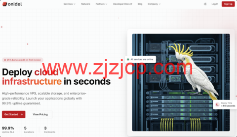 Onidel：重磅上线新加坡/悉尼大硬盘 VPS，1 核/1GB 内存/20G SSD+1000G HDD/1TB 流量/1Gbps 带宽，$33/年起