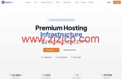 HostSlim 忠实客户专属福利｜阿姆斯特丹 & 塔林独立服务器限时 35% 折扣 4 月 30 日截止
