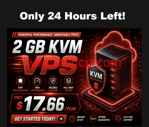 ServerHost：限时 72 小时闪购 ，1 核 2GB NVMe VPS 1Gbps 不限流量 美加多机房年付 $17.66