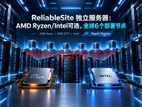 ReliableSite 独立服务器:AMD Ryzen/Intel可选,全球6个部署节点-主机之家测评